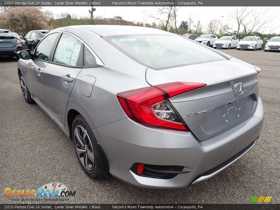 2020 Honda Civic LX Sedan Lunar Silver Metallic / Black Photo #4