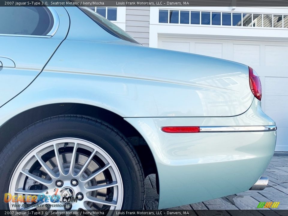 2007 Jaguar S-Type 3.0 Seafrost Metallic / Ivory/Mocha Photo #34