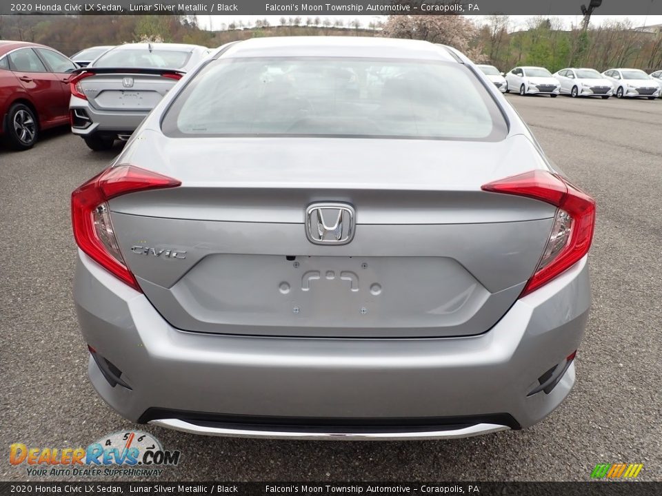 2020 Honda Civic LX Sedan Lunar Silver Metallic / Black Photo #5