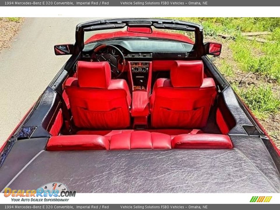 1994 Mercedes-Benz E 320 Convertible Imperial Red / Red Photo #3