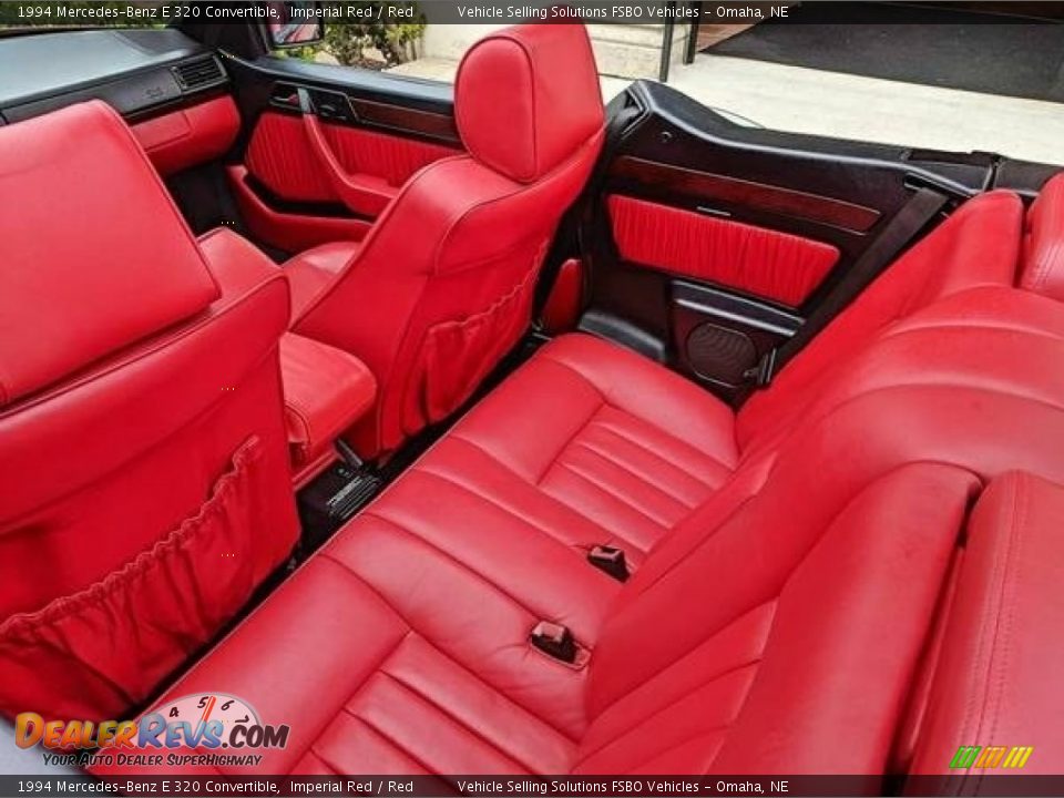 Rear Seat of 1994 Mercedes-Benz E 320 Convertible Photo #4