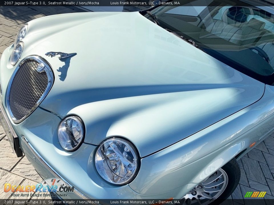 2007 Jaguar S-Type 3.0 Seafrost Metallic / Ivory/Mocha Photo #36