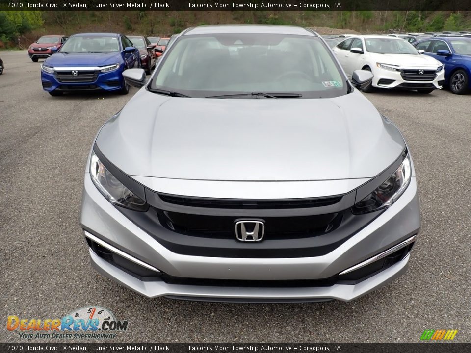 2020 Honda Civic LX Sedan Lunar Silver Metallic / Black Photo #8