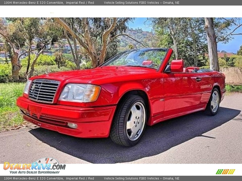 Imperial Red 1994 Mercedes-Benz E 320 Convertible Photo #7