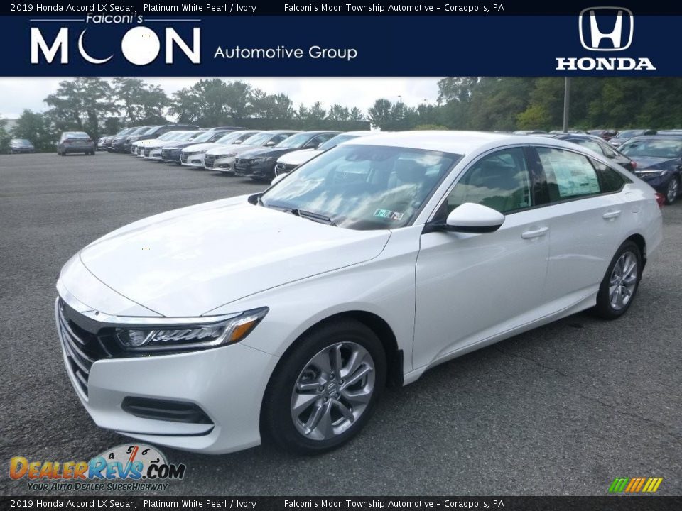 2019 Honda Accord LX Sedan Platinum White Pearl / Ivory Photo #1