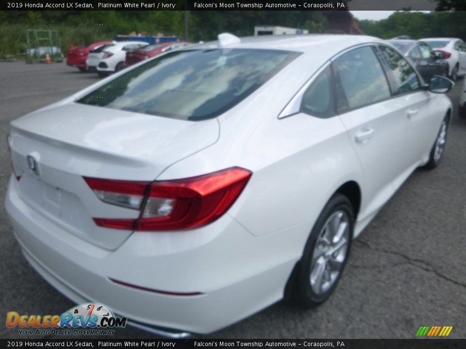 2019 Honda Accord LX Sedan Platinum White Pearl / Ivory Photo #5