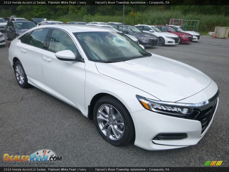 2019 Honda Accord LX Sedan Platinum White Pearl / Ivory Photo #6