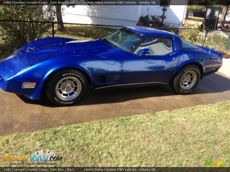 1980 Chevrolet Corvette Coupe Dark Blue / Black Photo #1