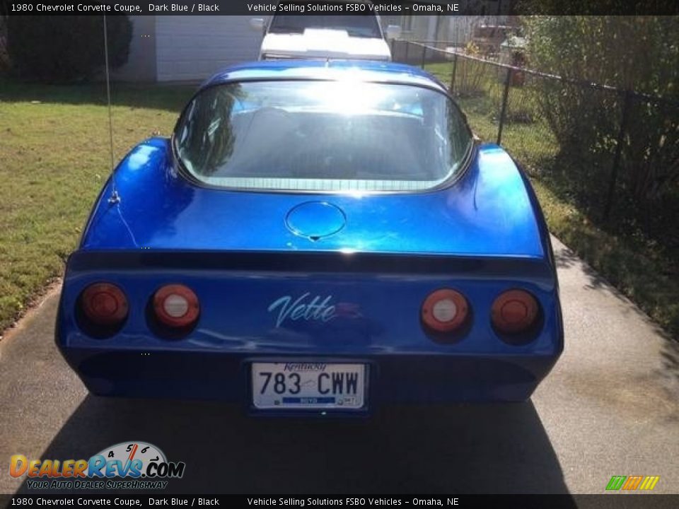 1980 Chevrolet Corvette Coupe Dark Blue / Black Photo #2