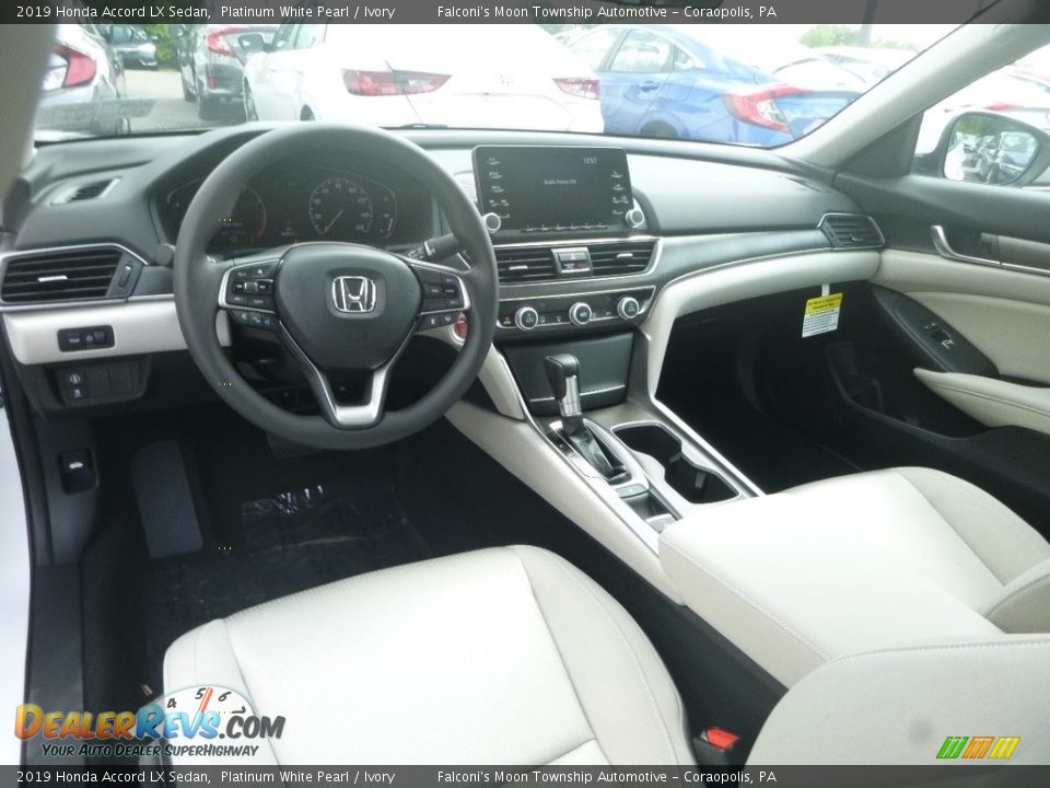 2019 Honda Accord LX Sedan Platinum White Pearl / Ivory Photo #11