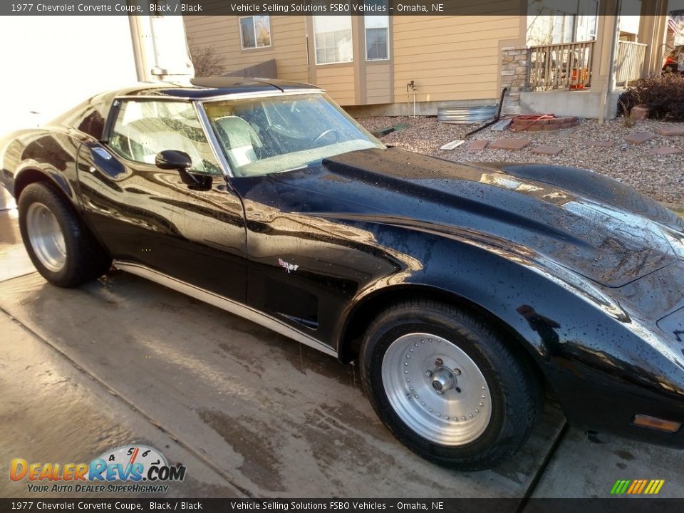 1977 Chevrolet Corvette Coupe Black / Black Photo #1