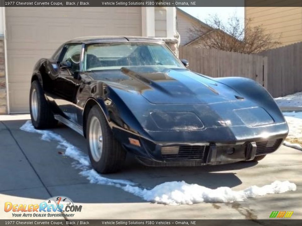 1977 Chevrolet Corvette Coupe Black / Black Photo #7