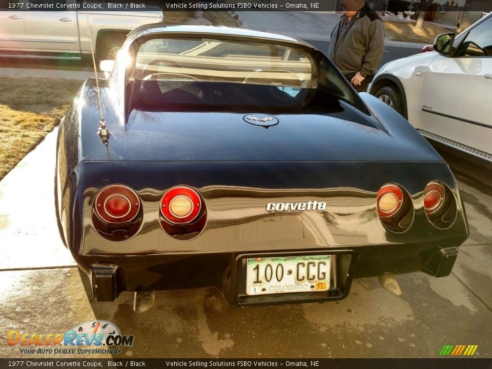 1977 Chevrolet Corvette Coupe Black / Black Photo #9