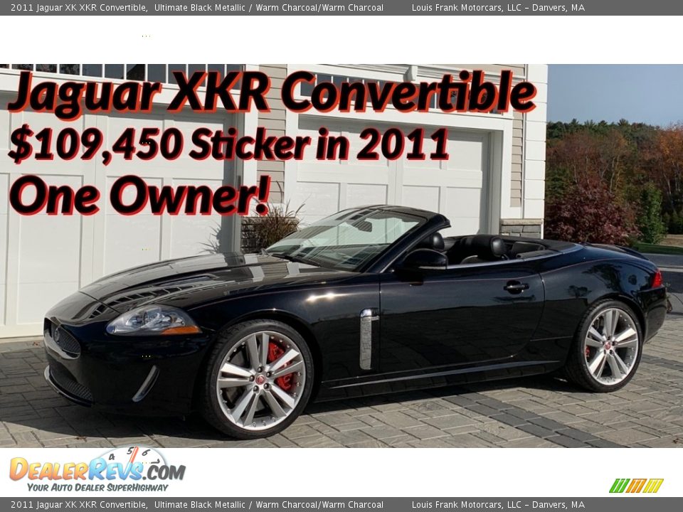 2011 Jaguar XK XKR Convertible Ultimate Black Metallic / Warm Charcoal/Warm Charcoal Photo #1