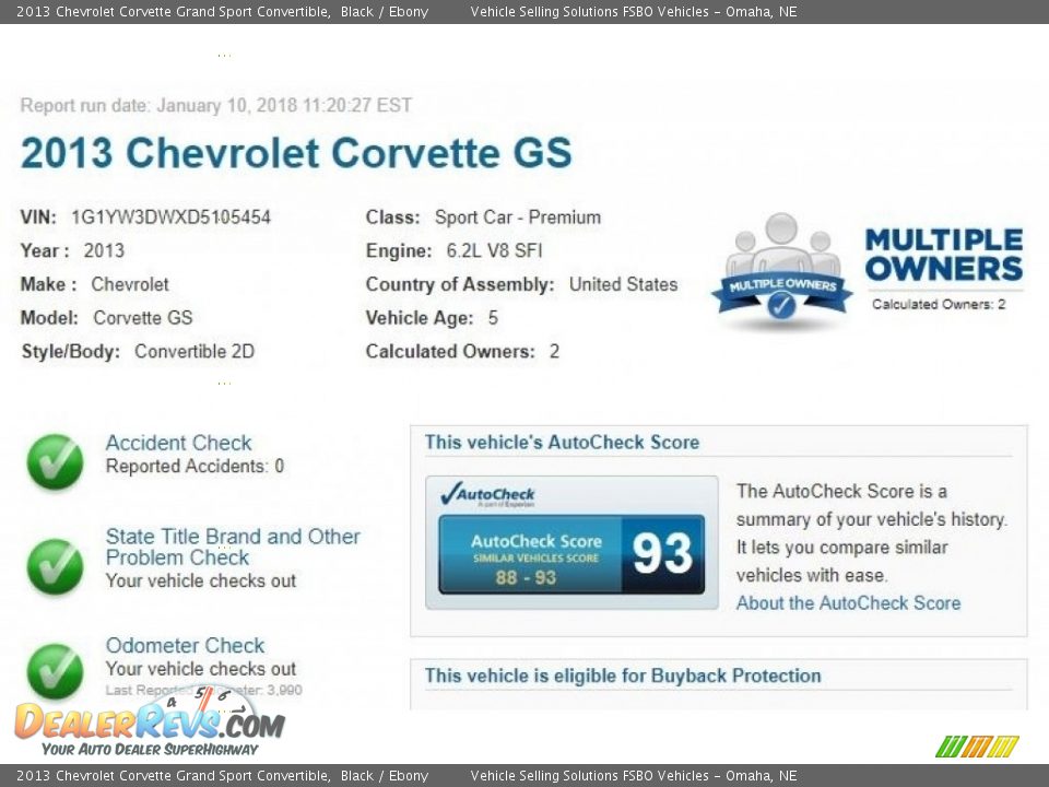Dealer Info of 2013 Chevrolet Corvette Grand Sport Convertible Photo #2