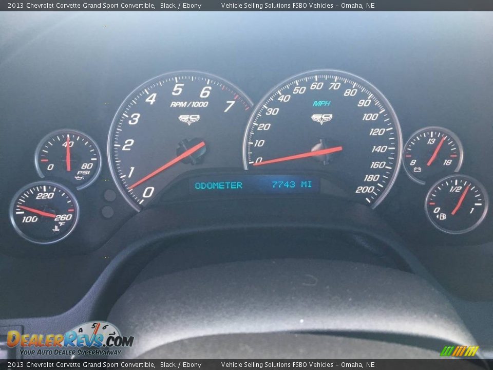 2013 Chevrolet Corvette Grand Sport Convertible Gauges Photo #8