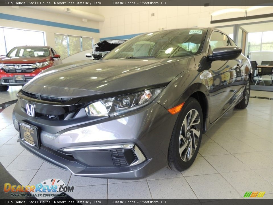 2019 Honda Civic LX Coupe Modern Steel Metallic / Black Photo #1