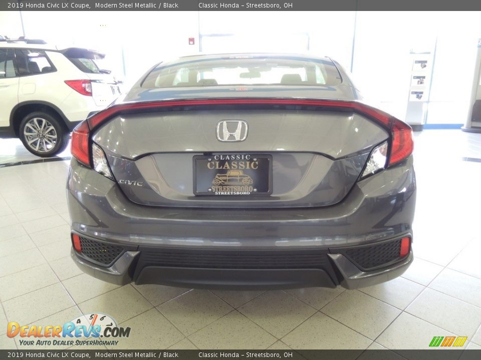 2019 Honda Civic LX Coupe Modern Steel Metallic / Black Photo #6