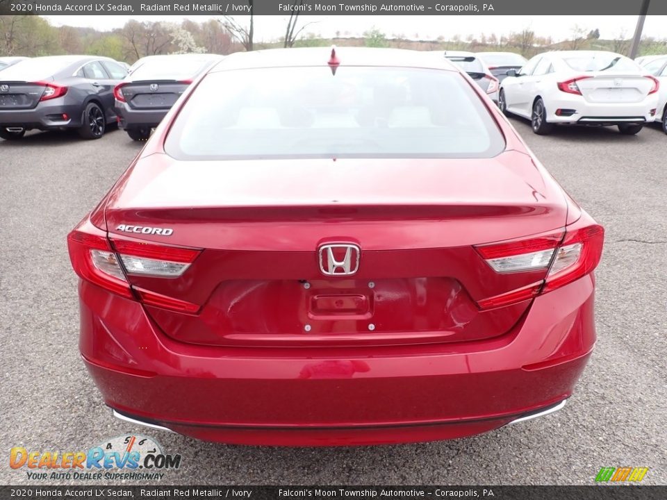 2020 Honda Accord LX Sedan Radiant Red Metallic / Ivory Photo #4