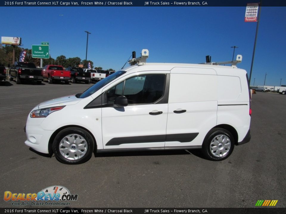 Frozen White 2016 Ford Transit Connect XLT Cargo Van Photo #2