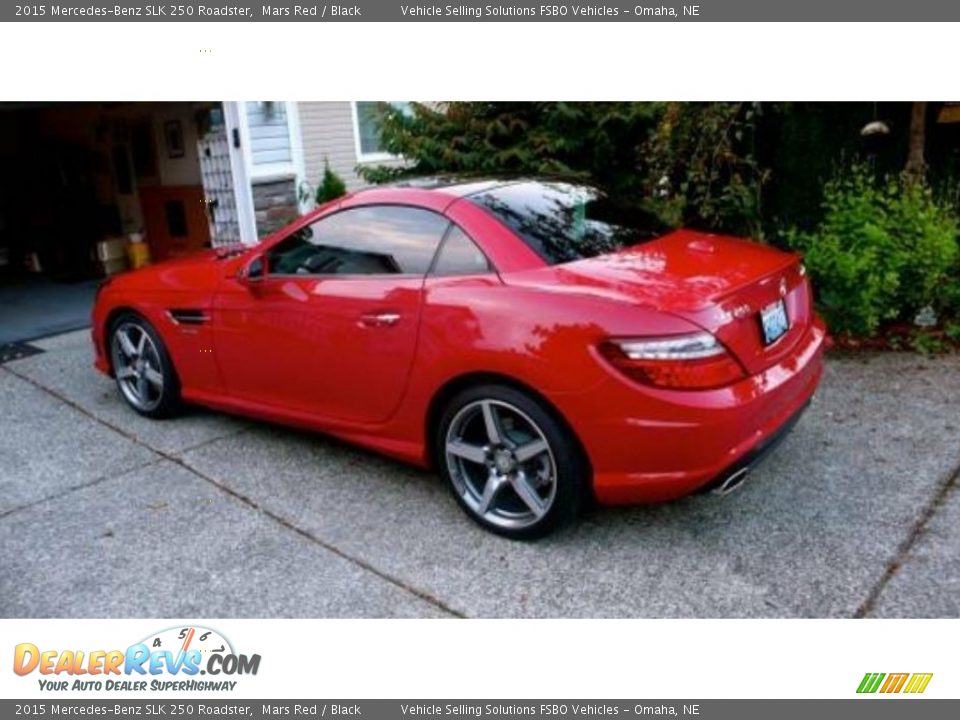 2015 Mercedes-Benz SLK 250 Roadster Mars Red / Black Photo #3