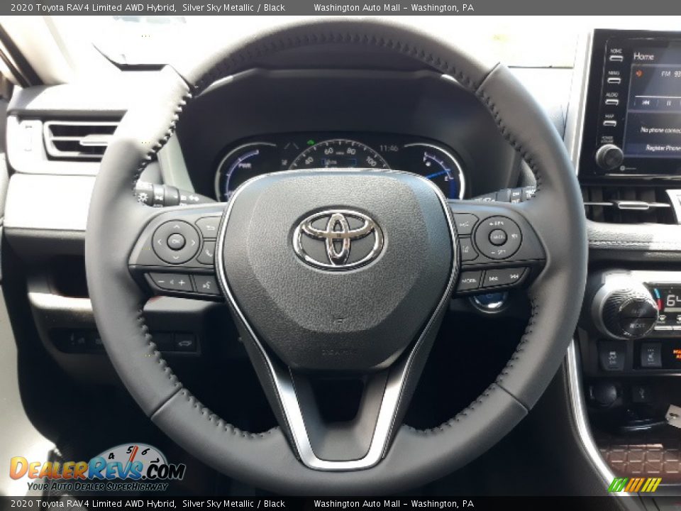 2020 Toyota RAV4 Limited AWD Hybrid Silver Sky Metallic / Black Photo #4