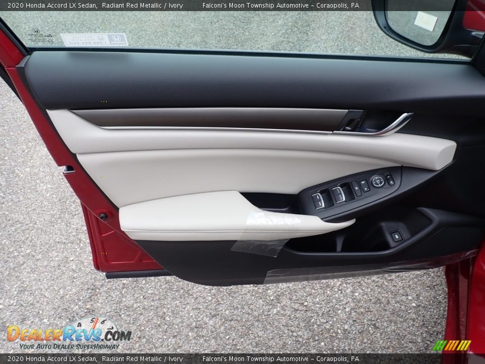 2020 Honda Accord LX Sedan Radiant Red Metallic / Ivory Photo #12