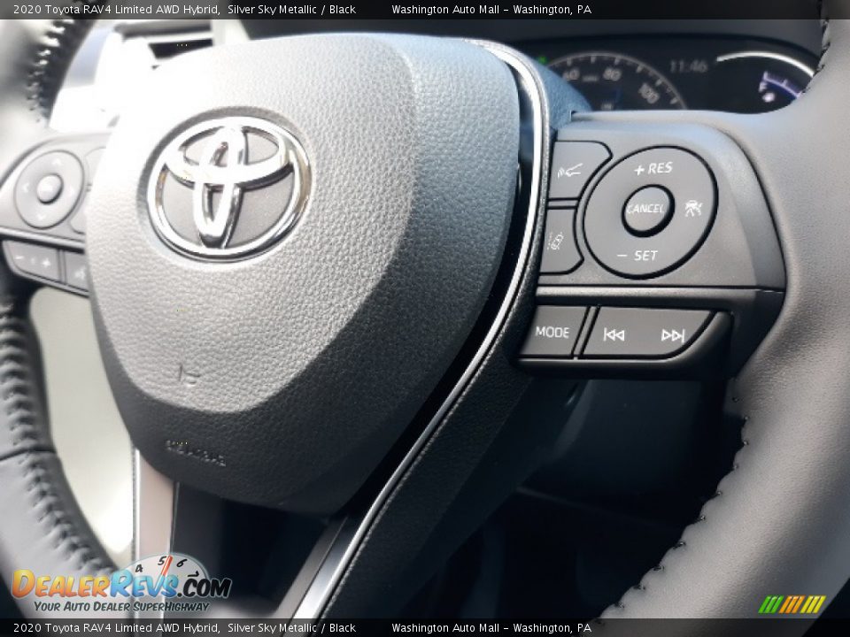 2020 Toyota RAV4 Limited AWD Hybrid Silver Sky Metallic / Black Photo #6