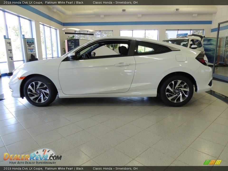 2019 Honda Civic LX Coupe Platinum White Pearl / Black Photo #7