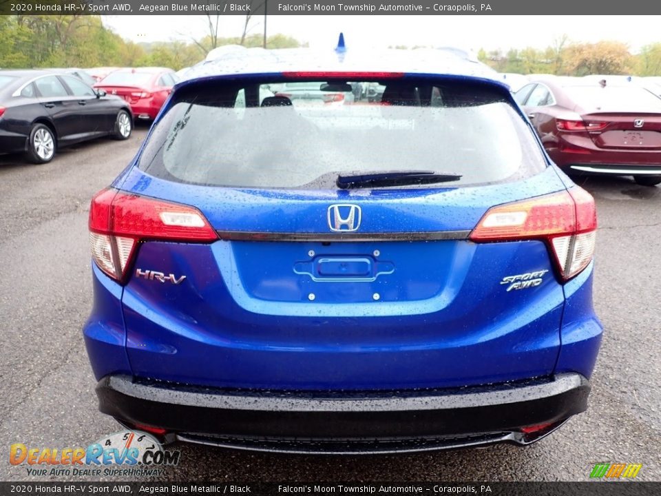 2020 Honda HR-V Sport AWD Aegean Blue Metallic / Black Photo #5