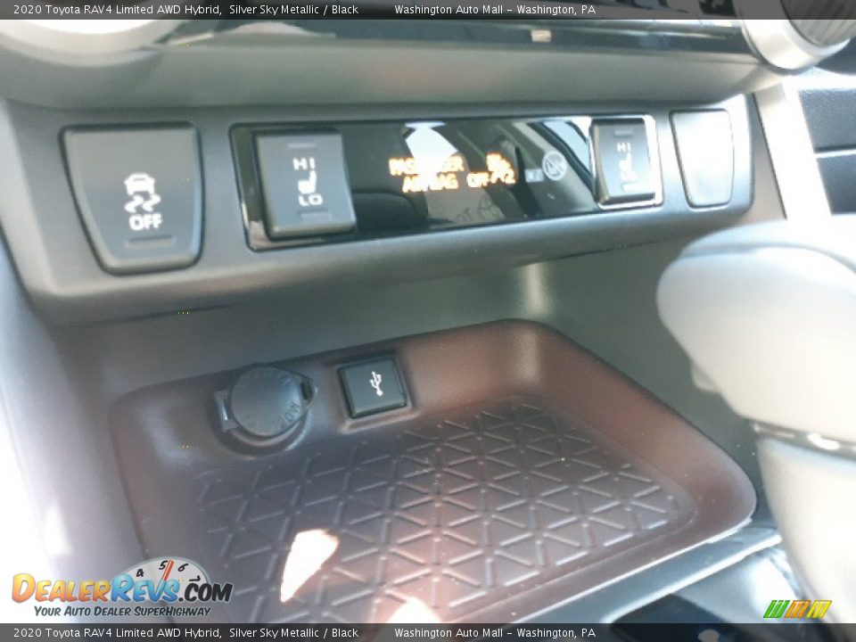 2020 Toyota RAV4 Limited AWD Hybrid Silver Sky Metallic / Black Photo #14