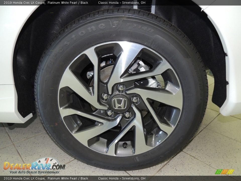2019 Honda Civic LX Coupe Platinum White Pearl / Black Photo #17