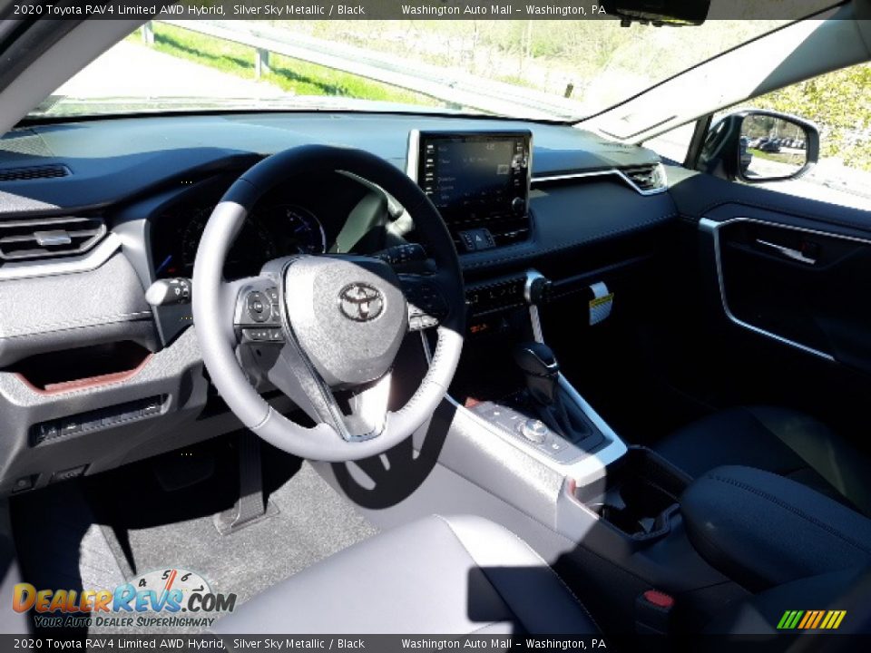 2020 Toyota RAV4 Limited AWD Hybrid Silver Sky Metallic / Black Photo #22