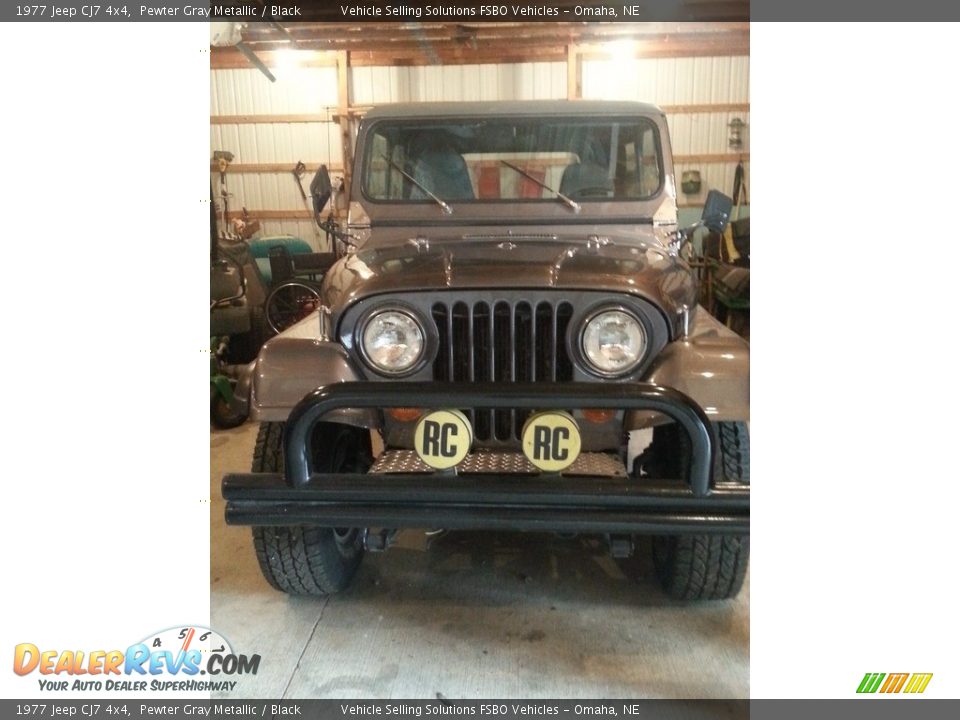 1977 Jeep CJ7 4x4 Pewter Gray Metallic / Black Photo #8