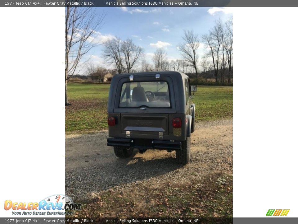 1977 Jeep CJ7 4x4 Pewter Gray Metallic / Black Photo #9