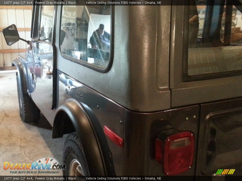 1977 Jeep CJ7 4x4 Pewter Gray Metallic / Black Photo #13