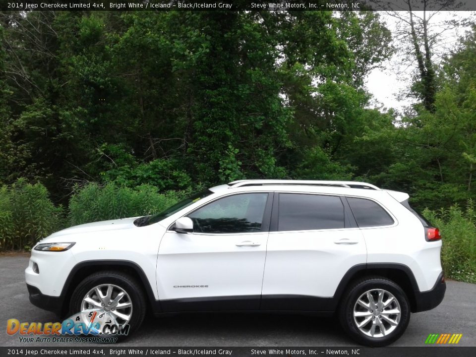 2014 Jeep Cherokee Limited 4x4 Bright White / Iceland - Black/Iceland Gray Photo #1