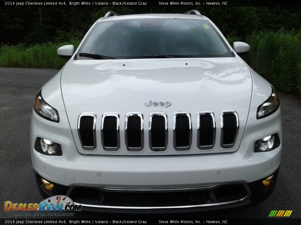 2014 Jeep Cherokee Limited 4x4 Bright White / Iceland - Black/Iceland Gray Photo #3