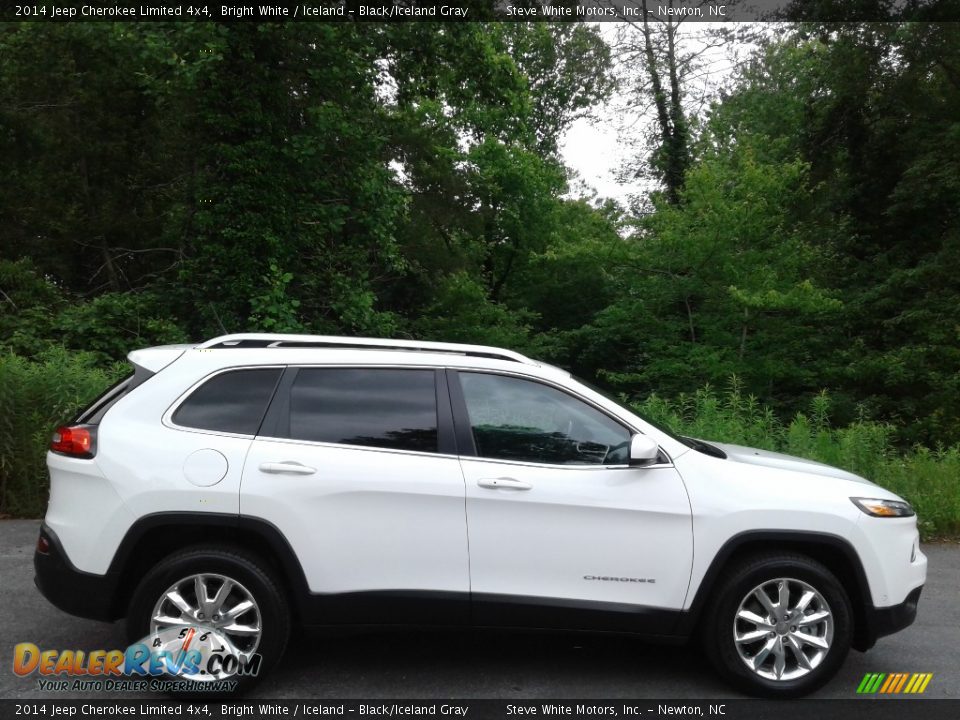 2014 Jeep Cherokee Limited 4x4 Bright White / Iceland - Black/Iceland Gray Photo #5
