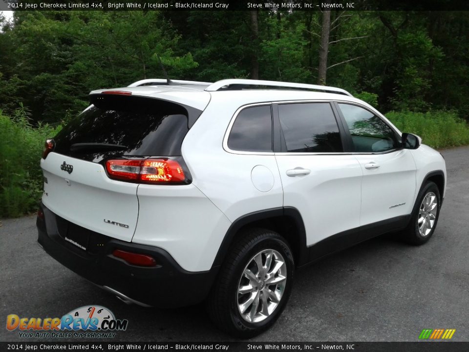 2014 Jeep Cherokee Limited 4x4 Bright White / Iceland - Black/Iceland Gray Photo #6