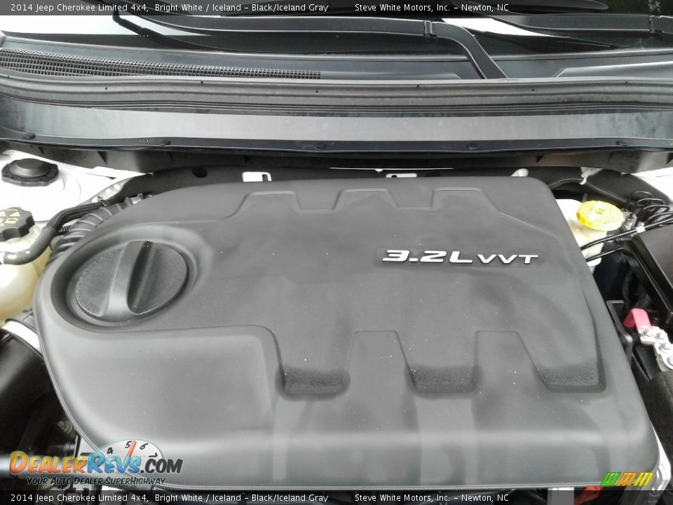 2014 Jeep Cherokee Limited 4x4 Bright White / Iceland - Black/Iceland Gray Photo #9