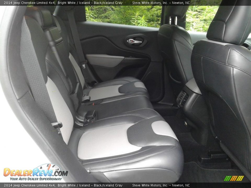 2014 Jeep Cherokee Limited 4x4 Bright White / Iceland - Black/Iceland Gray Photo #15