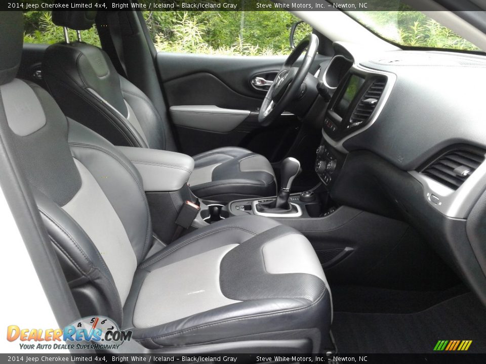 2014 Jeep Cherokee Limited 4x4 Bright White / Iceland - Black/Iceland Gray Photo #16