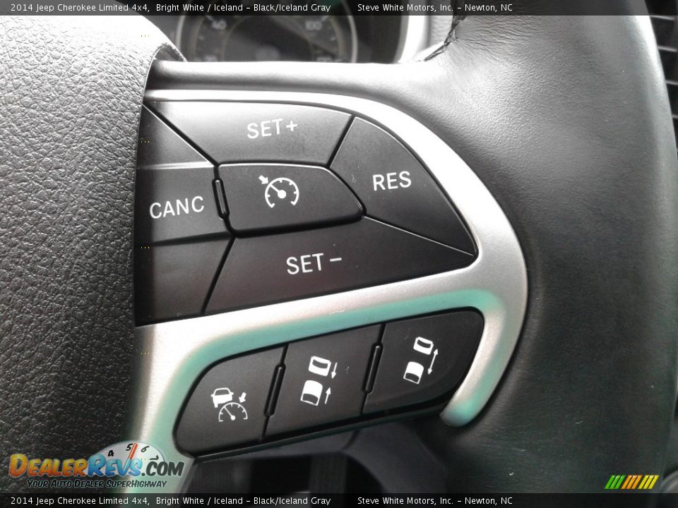 2014 Jeep Cherokee Limited 4x4 Bright White / Iceland - Black/Iceland Gray Photo #19