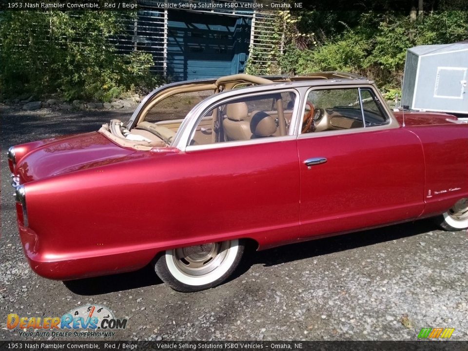 1953 Nash Rambler Convertible Red / Beige Photo #2