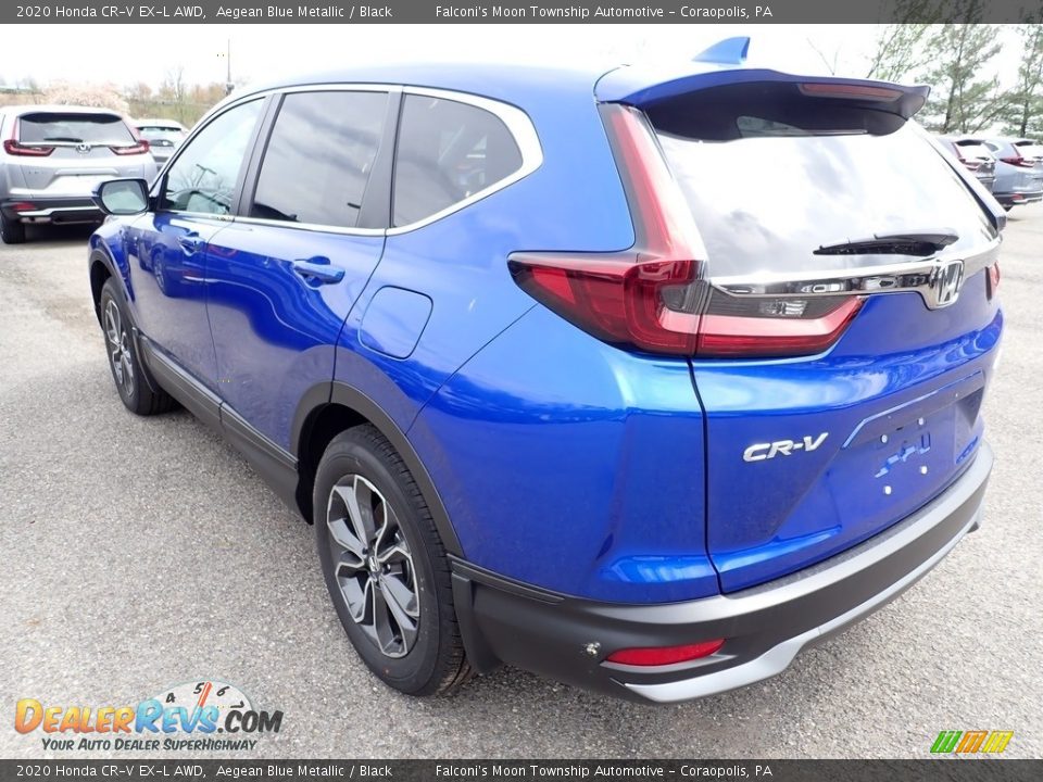 2020 Honda CR-V EX-L AWD Aegean Blue Metallic / Black Photo #3