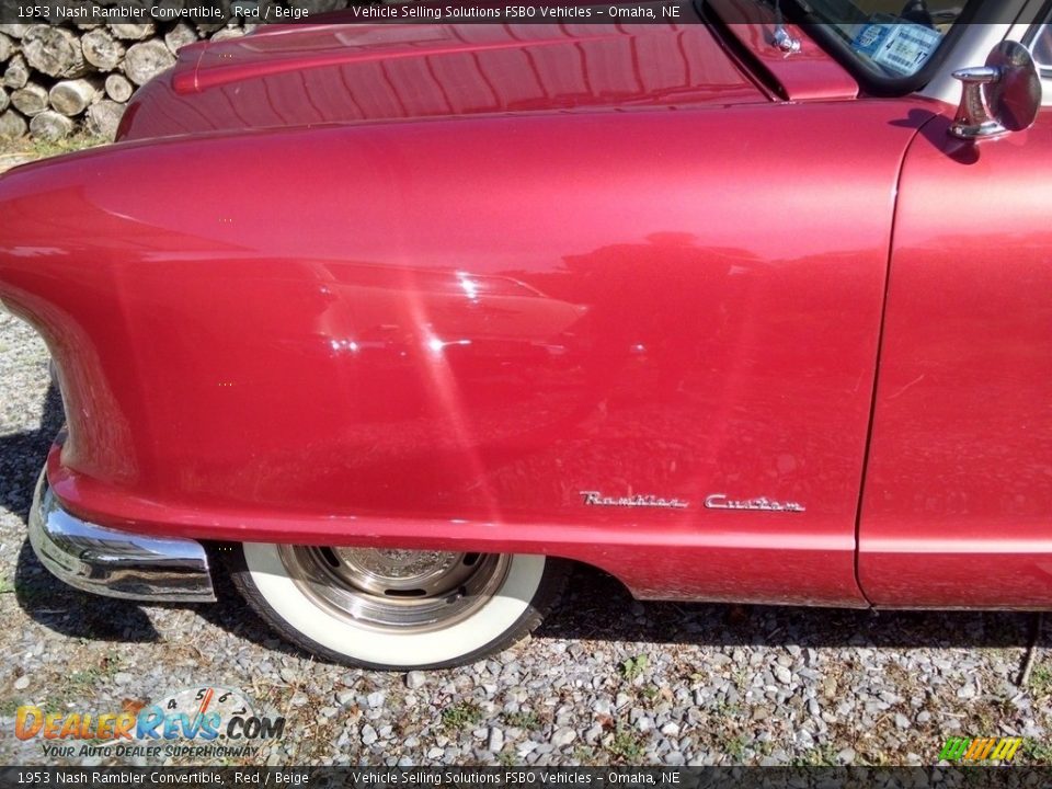 1953 Nash Rambler Convertible Red / Beige Photo #3