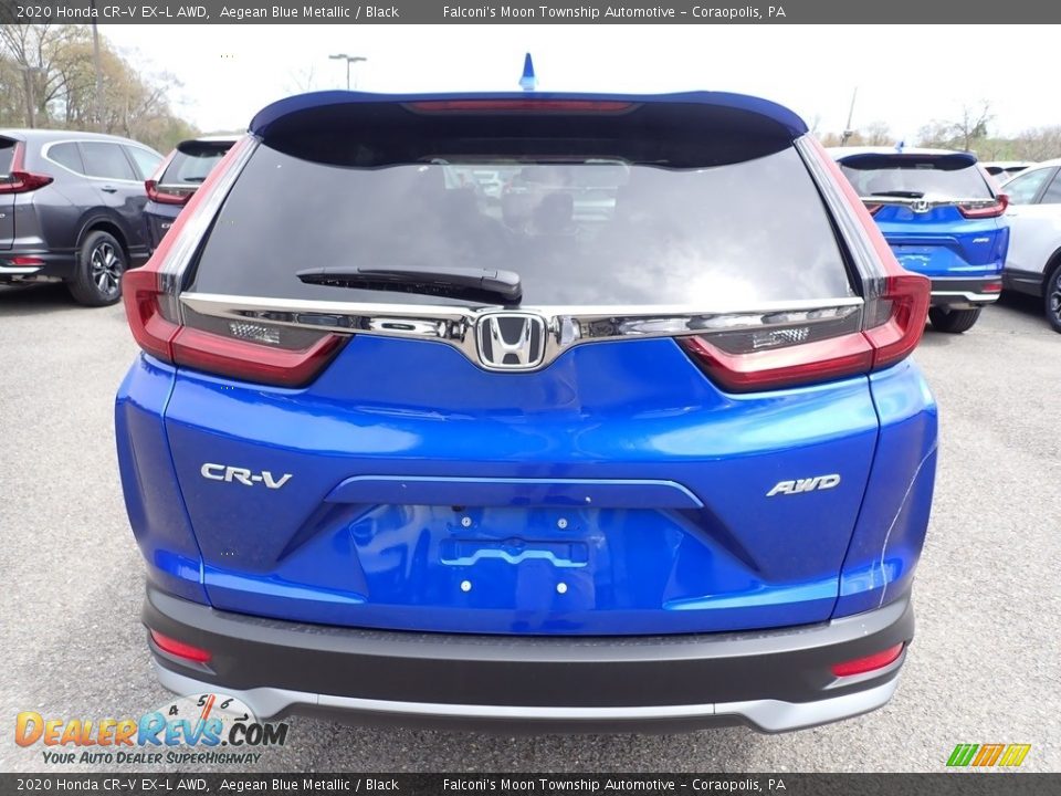 2020 Honda CR-V EX-L AWD Aegean Blue Metallic / Black Photo #4