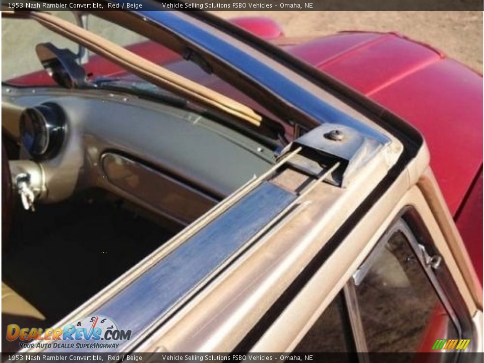 1953 Nash Rambler Convertible Red / Beige Photo #4