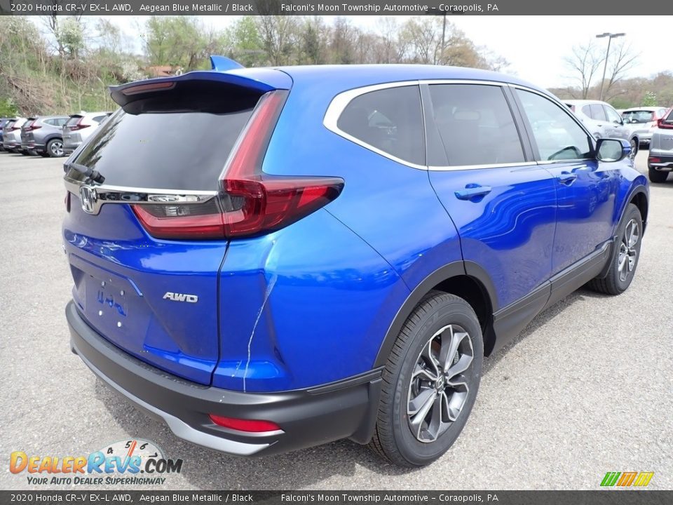 2020 Honda CR-V EX-L AWD Aegean Blue Metallic / Black Photo #5